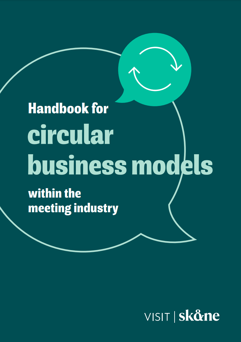Handbook cover: Circular business models within the meeting industry.